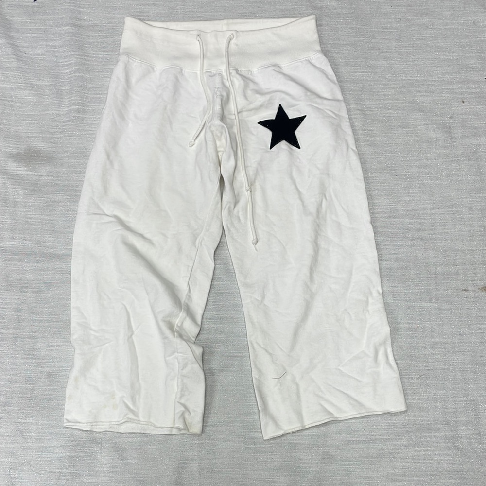 White Star-Embellished Women's Pants